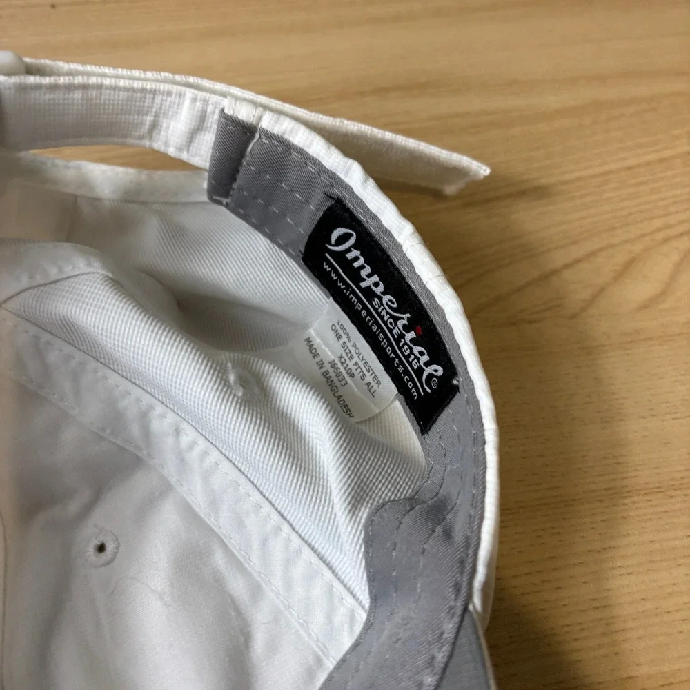 Tanners Brook Hat Strap Back White Performance Golf Golfing Minnesota Imperial - Picture 8 of 9